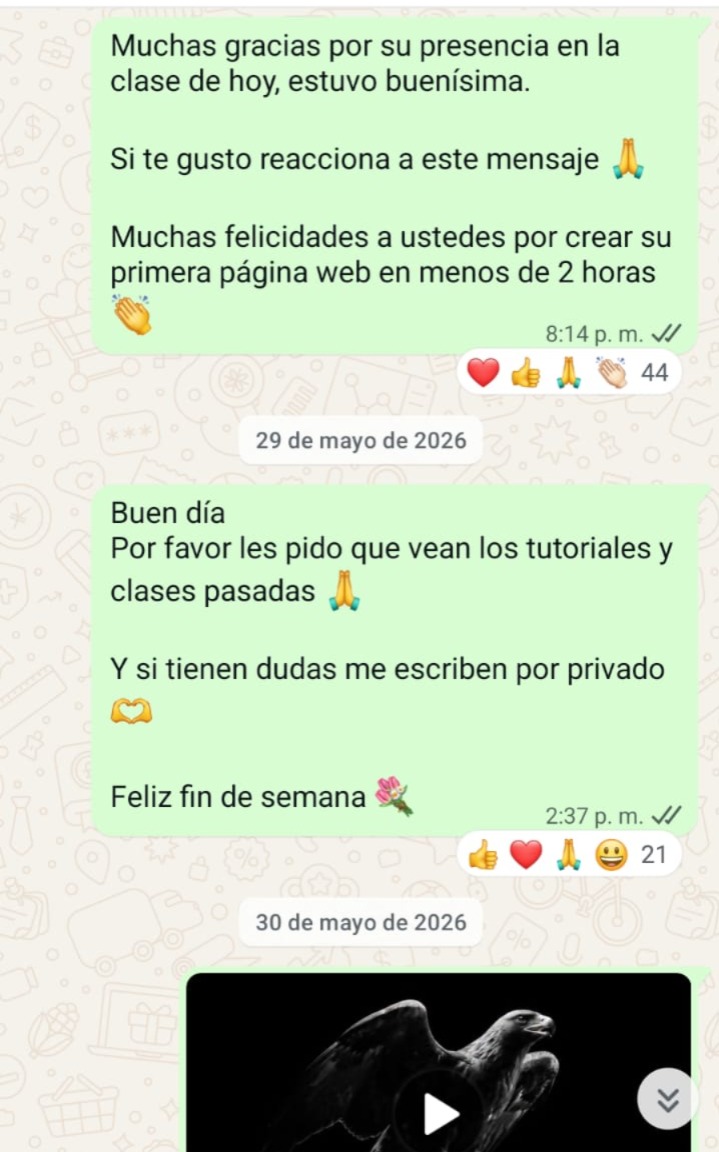 Testimonio WhatsApp 1