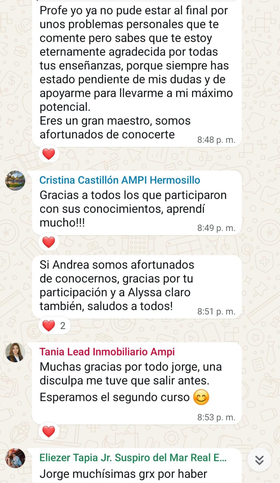 Testimonio WhatsApp 4