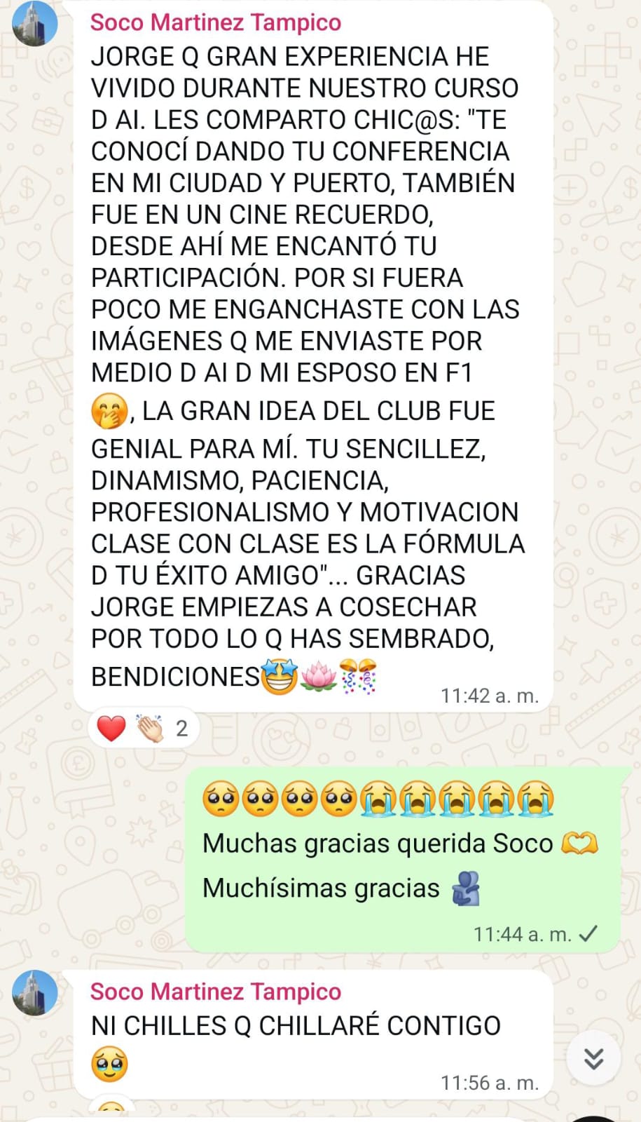 Testimonio WhatsApp 6